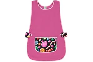 Siry Work Grembiule Scuola Infanzia, Cucina Donna, Taglia Unica, Regolabile in Vita con Due Bottoni che lo Rendono Facile da Indossare, Made in Italy, Art. Dalia