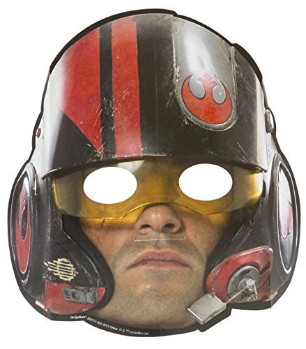 Star Wars 8 Stk Masken aus Star Wars Episode 7 – 8 Stk Papiermasken 4 verschiedene Gesichtsmasken - 4
