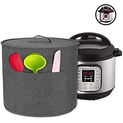 Luxja Housse de Protection CE704110 Multicuiseur Intelligent Cookeo 6L, Housse pour Instant Pot 8 L, Gris