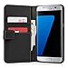 Produktbild Yousave Accessories Samsung Galaxy S7 Edge Tasche Schwarz PU Leder Brieftasche Hülle