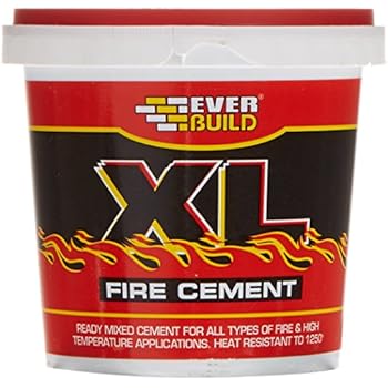 Black Fire Cement 1250 C - 310ml for Fireplace, Stove, Boilers etc