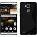 Produktbild PhoneNatic Case für Huawei Ascend Mate 7 Hülle Silikon schwarz S-Style Cover Ascend Mate 7 Tasche + 2 Schutzfolien