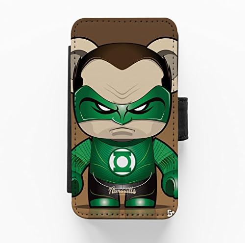 Green Lantern Premium Faux PU Leather Case for iPhone 5 / 5s by Gangtoyz + FREE Crystal Clear Screen Protector