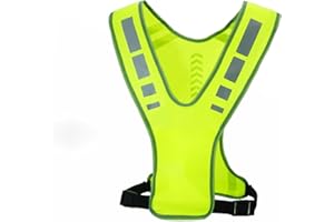 NOKWOCY Giubbotto Riflettente da Corsa con Tasca per Donna, Uomo e Bambino, Gilet di Sicurezza per Ciclismo Notturno, Corsa, Passeggiate e Jogging (1PC)