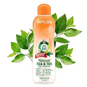 Tropiclean Flea and Tick Max Strength Shampoo, 592 ml