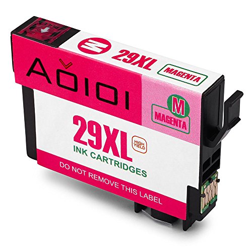 Aoioi Kompatibel Tintenpatronen Ersatz für Epson 29XL 29 (1 Schwarz, 1 Blau, 1 Rot und 1 Gelb) 4er-Pack für Epson XP-342 XP-332 XP-345 XP-442 XP-445 XP-432 XP-247 XP-335 XP-235 XP-245 XP-435 XP-330 XP-430 Patronen - 6