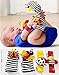 Lamaze Footfinder Set Baby Toy Socks Wrist Rattles Sensory Bracelet Clothes 4pcs(Black & Wihte)