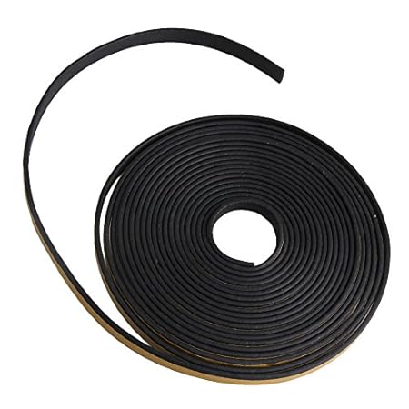 Yibuy - Tira de Goma Negra para Puerta de Garaje, Ventanas Tipo I, 10 m