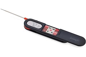 Joseph Joseph ThermaPoint Termómetro Digital Preciso para Alimentos, Sonda de Acero Inoxidable, Lectura Instantánea, Pantalla de Fácil Lectura, Batería Incluida