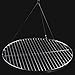 Produktbild DRULINE Sale Grill Ø 53 cm Grillrost Rund Schwenkgrill Rost Grill Edelstahl mit Seil
