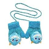 Viskey Unisex Baby Cartoon Coral Fleece Gloves, Flower