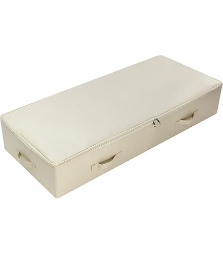 2 Boîtes Rangement Sous Lit 49L - Avec Couvercle Et Poignées - Pliable - Pour Vêtements, Couettes, Jouets