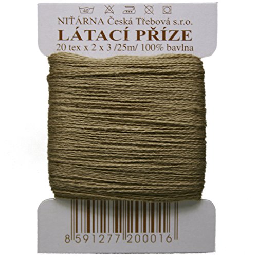 Stopfgarn Stopfwolle Baumwolle Tex 20-2-3 beige oliv 25 m (8744)
