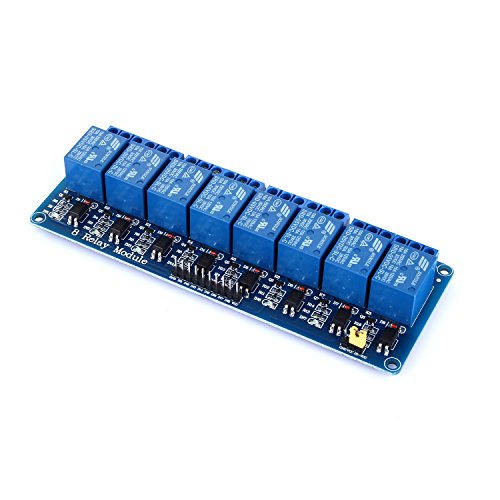 Yizhet 8 Kanal Relais Modul 5V DC 230V Optokoppler 8 Channel Relay für Arduino TTL Logik PIC DSP AVR ARM Relais Modul-Brett Raspberry Pi (8-Kanal) - 3