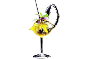 CHONGJIAN Verre à cocktail créatif de 178 ml - Verre à cocktail transparent de qualité supérieure - Idéal pour la maison, le restaurant, les événements et les fêtes