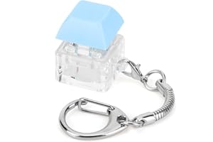 ARVALOLET Fidget Toys Keyboard Keyboard Decompression Toys 1 Key Mechanical Keyboard Keychain DIY Button Stress Relief Gifts Keyboard Fidget Toy for Adult To Relief Stress Pass The Time