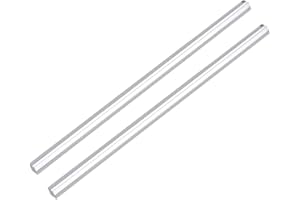 TA-VIGOR 2Pcs Clear Acrylic Square Rods 8mm x 8mm x 250mm Solid PMMA Plastic Bar Sticks for DIY Crafts Model Making Sculpture
