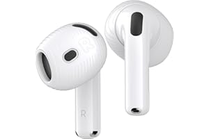 Gcioii 3 Paia Imbottiture Antiscivolo Compatibile con Airpods 4,Cover Protettiva Auricolari Flessibile in Silicone Gomma Morbido Compatibile con Apple AirPods 4 2024 (traslucido)