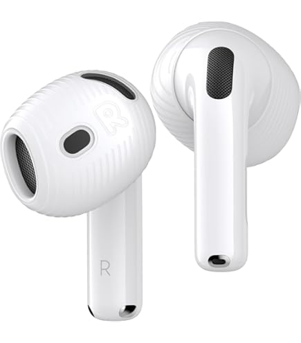 6 Paires D'embouts Silicone Pour AirPods 4 - Anti-rayures, Confortables, Compatibles étui De Charge