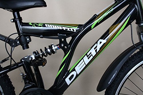 26 Zoll Mountainbike 18 Gang Shimano Vollgefedert Fahrrad mit Beleuchtung StVZO - 3