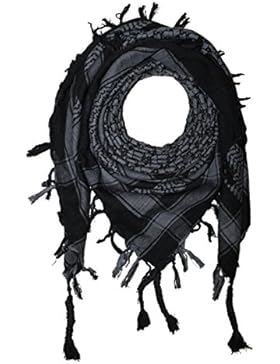 Superfreak® Palituch Grundfarbe schwarz°PLO Schal°100x100 cm°Pali Palästinenser Arafat Tuch°100% Baumwolle – alle...