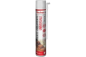 Fischer Schiuma Poliuretanica PU 1K 750 M, Universale, Multiuso, Manuale, Uso Senza Pistola, 9285