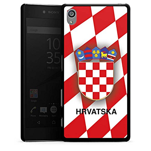 Sony Xperia Z5 Hülle Schutz Hard Case Cover Kroatien EM Trikot Fußball Europameisterschaft