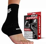 Sleeve Stars Ankle Brace for Plantar Fasciitis and Foot Support  - Ankle Wrap for Sprain, Achilles, Tendonitis & Heel Pain Relief for Women & Men - Reduce Swelling, Stabilizing Ligaments, Breathable & Comfortable Foot Sleeve with Compression (1-pack)