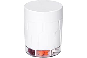 Betife Duży dozownik tabletek, 7 przegródek, miesięczny organizer na tabletki mieści suplement witaminowy, bardzo duże pudełko do przechowywania leków na codzienne tabletki, bez mieszania tabletek,