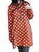 Maternity Dots Prints Round Neck Pullover Knit Tunic Top Orange Red L