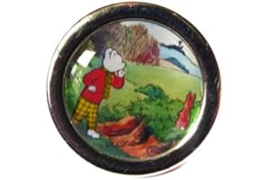 Mixed Up Dolly Rupert The Bear Round Tie-pin