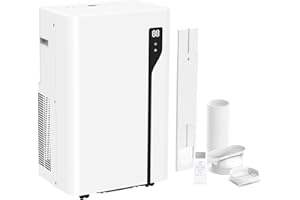 AirOrig 12000 BTU Air Conditioning Unit, 4 in 1 Portable Air Conditioner With Cooling, Fan, Dehumidifier & Sleep Mode, Digital Display, Remote Control, 24H Timer, Window Kits for Home Rooms & Office