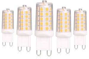 Dimbar G9 LED-lampa, (motsvarar 40 W) 2700 K, varmvit, energibesparande, G9-lock för ljuskronor, bordslampor, husbilslampor