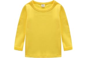 CuteOn Niños Chicos Chicas Manga Larga Camiseta de Algodón T-Shirt Tamaño 2-12 Edad