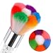 JZF Convenient Colorful Nail Art Dust Brush Remover Cleaner For Acrylic & UV Nail Gel Powder Rhinestones Makeup Foundation