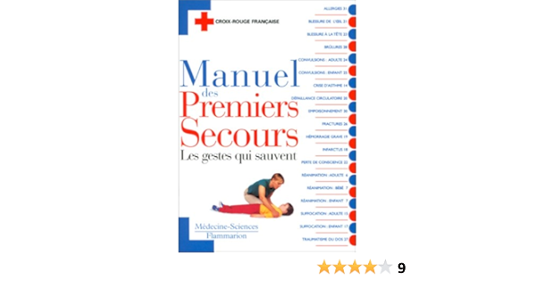 Manuel Des Premiers Secours Amazon Fr Croix Rouge Francaise Livres