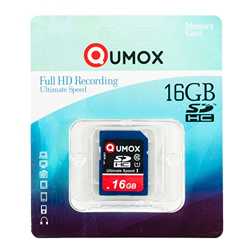 QUMOX 16GB SDHC SPEICHERKARTE CLASS 10 UHS-I Grade 1