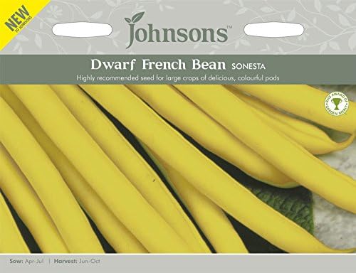 Johnsons Seeds - Pictorial Pack - Vegetable - Dwarf French Bean Sonesta - 100 seeds
