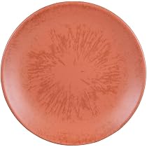 Assiettes à Dessert Onyx 21 Cm Terracotta - Lot De 6, Vaisselle élégante Pour Table, Couleur Orange