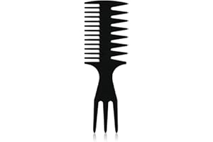 AMOTORFLY Kamm Männer 3 in 1 Professional Styling Kamm Breiter Zahnkamm Öl Kopf Kamm Kunststoffkämme Breiter Zahnkamm Afrokamm Frisurkamm Friseur Styling Tool