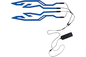 SOUIWUZI Helmet Reflective Stickers LED Night Riding Light Helmet EL Cold Light 3 Mode Helmet led Light with Accessories Lighting,Cycling Accessories