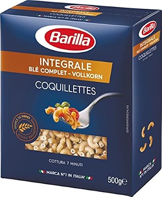 Barilla Pâtes Coquillettes Integrale Blé Complet 500 g - Lot de 5