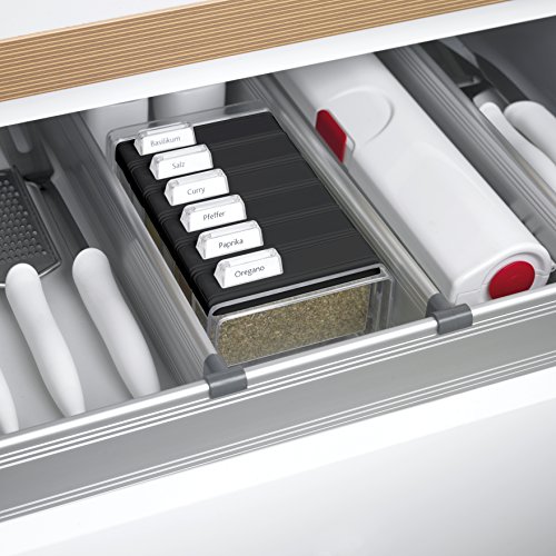 Emsa 508456 Gewürz-Kartei, 6 Gewürze, 0.075 Liter, Schwarz/Transparent, Spice Box - 4