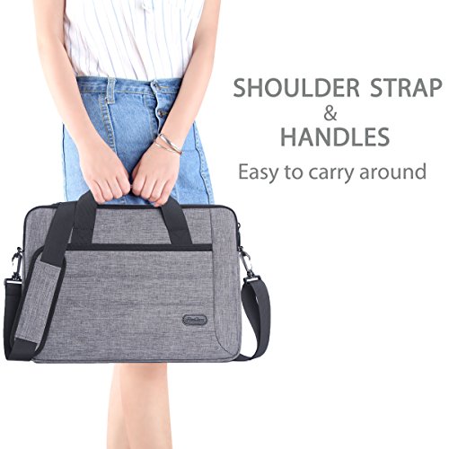 ProCase Laptop-Umhängetasche für Laptop Ultrabook Macbook Pro Chromebook, Notebook Messenger Tasche Tote mit Griff und Gurt - 3