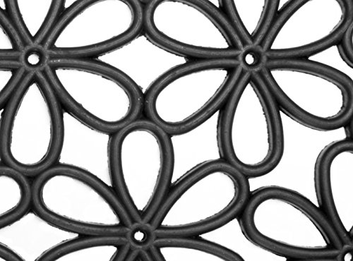 andiamo 710347 Gummifußmatte Nabucco halbrund, 45 x 75 cm, schwarz - 2