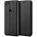Produktbild BEZ® Hülle für Google Pixel 2 Hülle, Handyhülle Kompatibel für Google Pixel 2 Tasche, Case Schutzhüllen aus Klappetui mit Kreditkartenhaltern, Ständer, Magnetverschluss, Schwarz