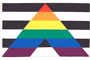 AZ FLAG - Flagge Zum Homo-Hetero-Treffen - 150x90 cm - Gay Straight Alliance Fahne 100% Polyester mit Messing-Ösen - 110g