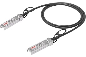 6COMGIGA 10G SFP+ DAC Cable 0.5 M (1.6ft), 10GBASE-CU Passive Cable, Direct Attach Copper, SFP+ Cable Compatible with Cisco, D-Link, Supermicro, Mikrotik, ZTE