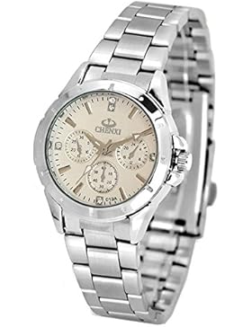 ufengke® mode lässig leuchtenden strass handgelenk armbanduhren,wasserdicht armbanduhren für frauen-weiß, dekorative...