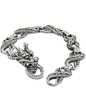 FILANGO® Edelstahl Armband 14 mm CHINESISCHER DRACHE 22,5 cm